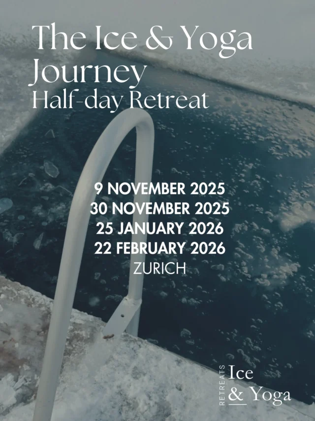 Join us for a transformative half-day retreat that weaves together yoga, cold exposure, and community. The Ice & Yoga Journey is a powerful invitation to reconnect— with yourself. We’ll guide you through a yoga practice, breathwork session, cold immersion, and mindful integration.4 different dates between November 2025 and February 2026.
🕑 Sundays: 14:00 - 17:00
📍 @thesoulspace.ch , Zurich, Seefeld
Beginner & intermediate levels welcomeSchedule of the half-day retreat:
-We begin with a grounding yoga practice led by @fabienneschwab.yoga to open the body, focus the mind, and prepare your nervous system for the cold.
- Together we’ll walk to the lake for a guided cold immersion with @eggernives . Supported by breathwork and gentle encouragement, you’ll experience the invigorating clarity and strength that come from meeting the cold with presence and intention.
- We close back at the studio in community and calm— with warm drinks, wholesome snacks, and a serene group experience designed to anchor the journey.We cannot wait to welcome you🤍Book via link in bio.#iceandyoga #icebath #yoga #dayretreat #wellnesszurich #breathwork