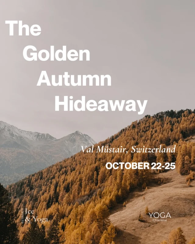 The Golden Autumn Hideaway
Val Müstair 22–25 October 2026When the forests turn golden and the air becomes crisp, the mountains invite us to slow down and enjoy the last rays of sunshine.This retreat takes place in Val Müstair, one of the most untouched valleys in Switzerland, part of the UNESCO Biosphere Reserve. Surrounded by quiet landscapes and wide alpine views, we step out of daily rhythm and into simplicity.Our home, Chasa Chalavaina, is a 770-year-old house full of warmth and character. A place where history, stillness, and thoughtful hospitality create the perfect setting to rest deeply.The days are gently structured with morning meditation and yoga, time to hike through golden forests or simply pause, and evening sessions to unwind. Sauna, nourishing meals rooted in the region, and guided cold plunges in natural water are part of the experience.Cold exposure is approached step by step, supported with breathwork and guidance, accessible for beginners and experienced participants.This retreat is perfect for those who want to reconnect with nature, take a break from daily life, and feel more grounded.Limited spots.
Booking via link in bio and full details on our website.The amazing pictures: @rev_of_ev
