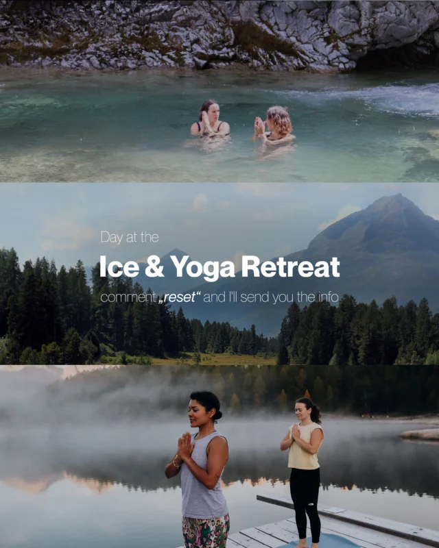 Imagine starting your day with mountain air, an ice bath, mindful movement and genuine connection.Cold water. Wild mountains. Warm company. ❄️🏔️🤍💬 Comment „RESET“ and we’ll send you everything you need to know.📍Lej da Staz | September 5🔗 Link in bio.#iceandyoga #retreat #stmoritz